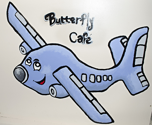 Butterfly Cafe sign